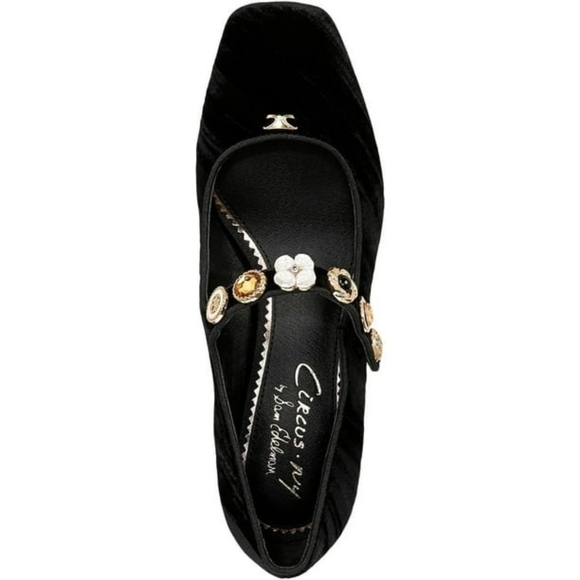 Circus by Sam Edelman Black Heels with Gold and Orange Accents - Picture 2 of 7